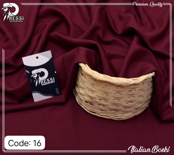 WASH & WEAR BOSKI(REDISH MEHROON)